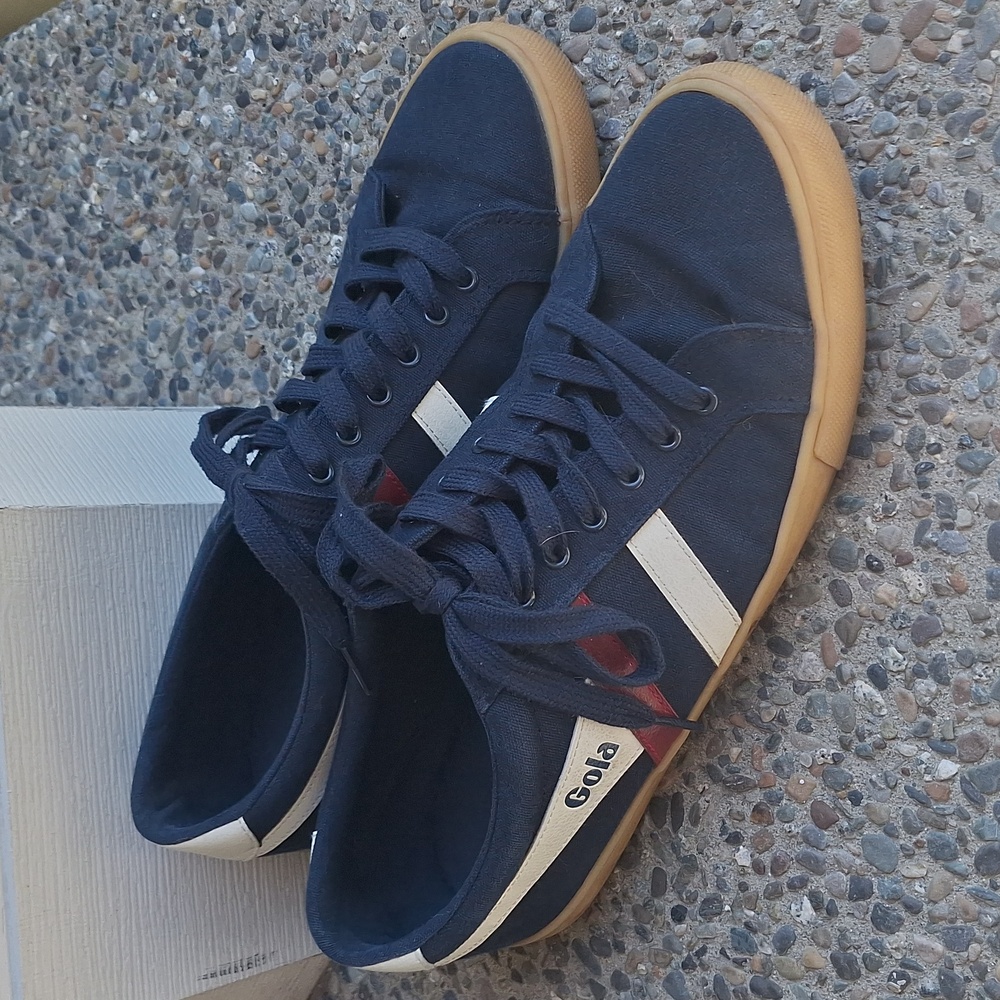 Gola Men's Harrier Sneakers Size 11 Red White & Blue View 2